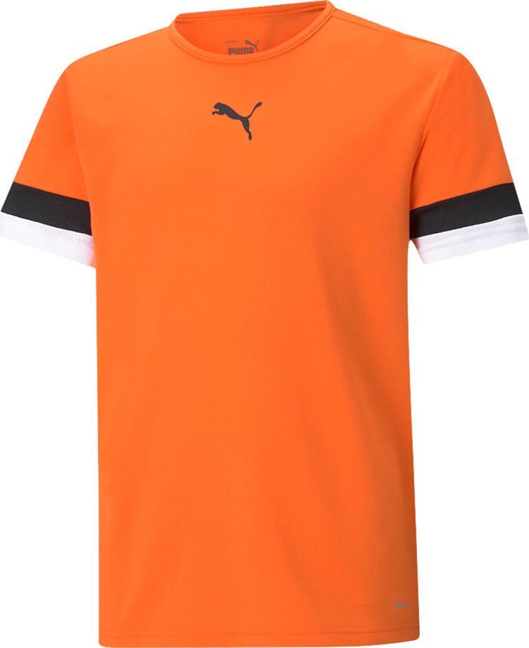 Puma Koszulka dla dzieci Puma teamRISE Jersey Jr pomarańczowa 704938 08 : Rozmiar - 128