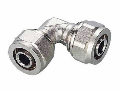 Kolano 20x20 podwójne chrom