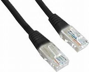 Gembird patch cord RJ45, kat. 5e, UTP, 5m, czarny (PP12-5M/BK)