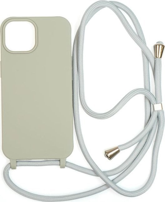 Mobile Origin Etui Lanyard Light grey - iPhone 14