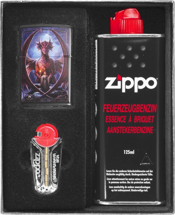 Zestaw ZIPPO Zapalniczka ANNE STOKES DRAGON Prezentowy No1