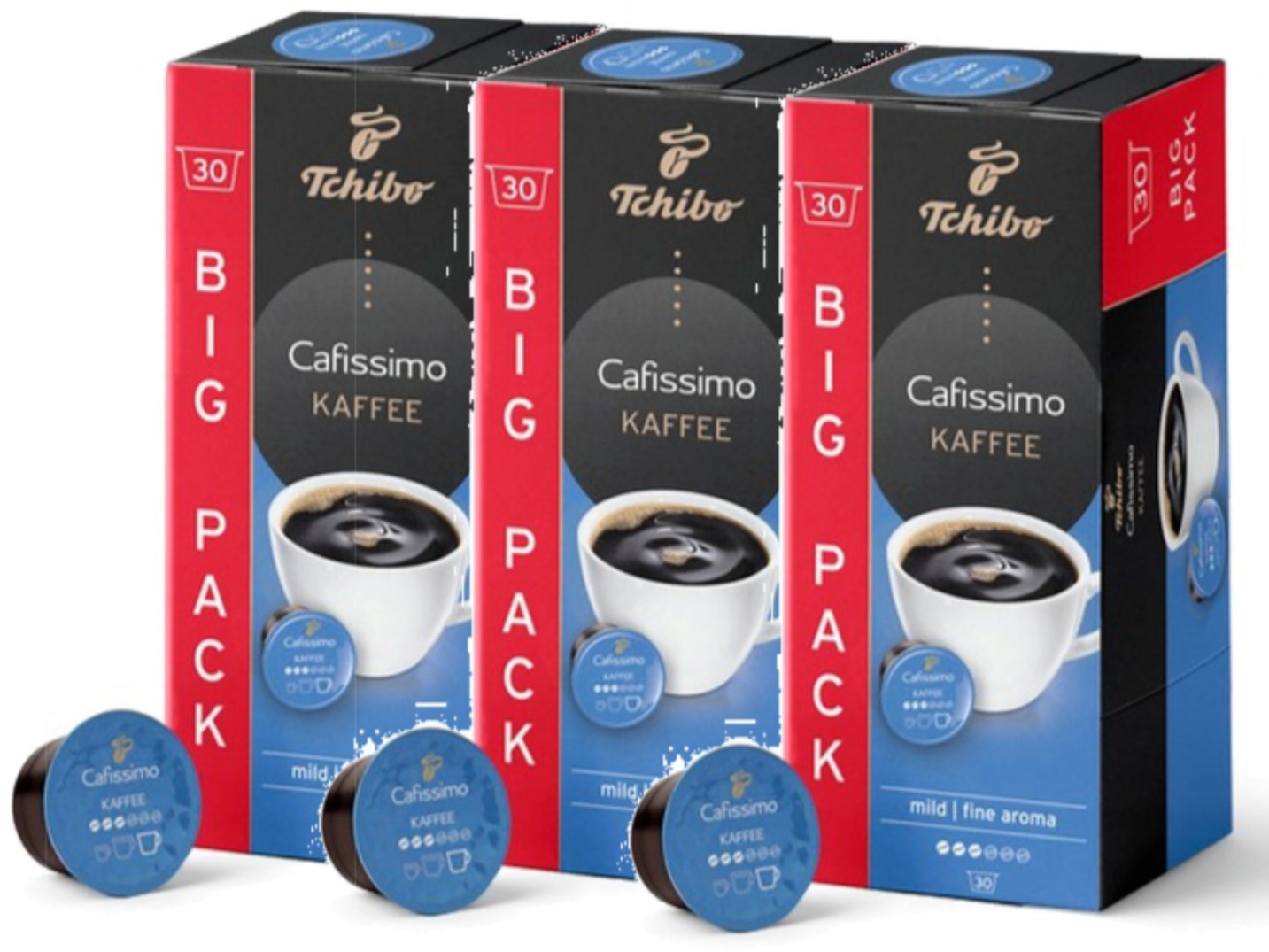 Tchibo Kapsułki Cafissimo Coffee Mild 3x30 szt.