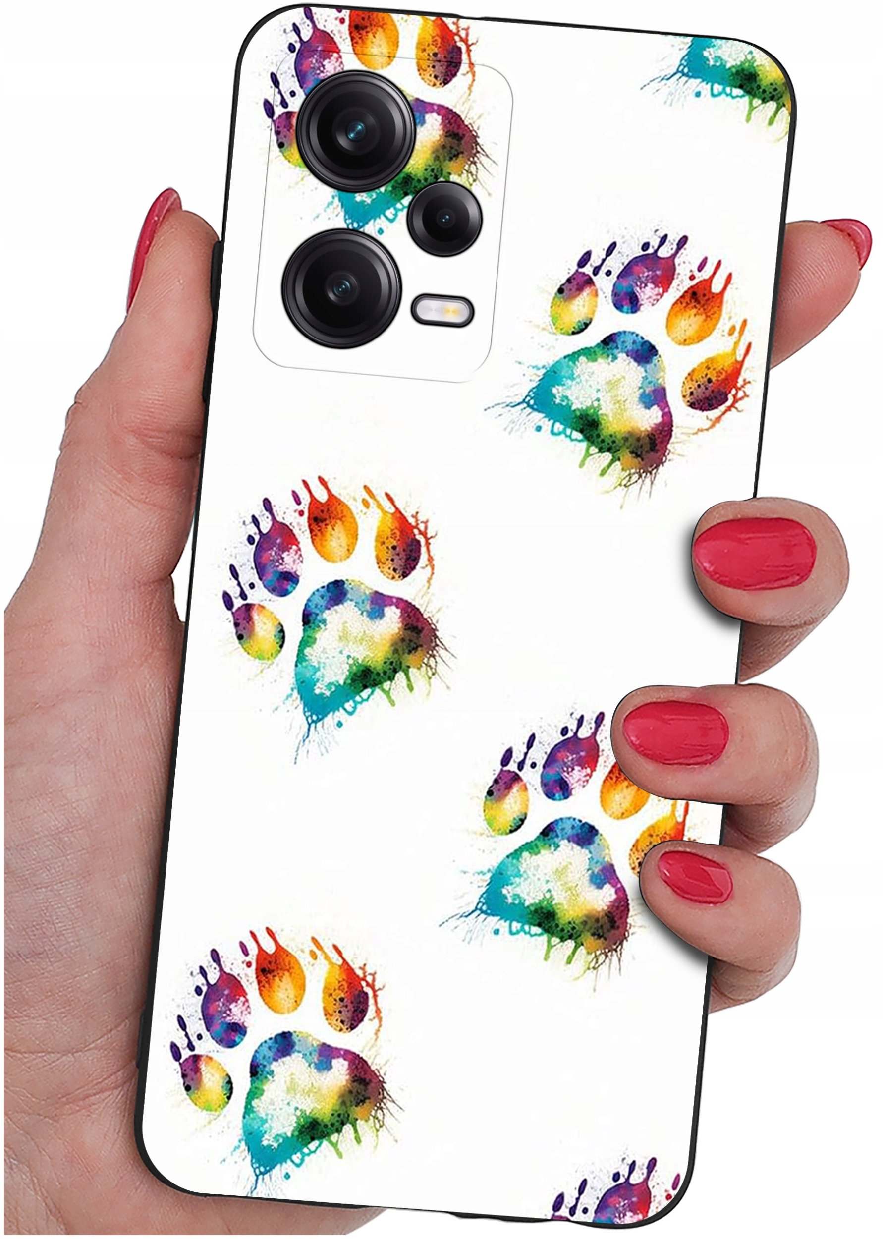 ETUI do Xiaomi Redmi Note 12 5G |Poco X5 5G | WZORY | SILIKONOWE MATT SZKŁO