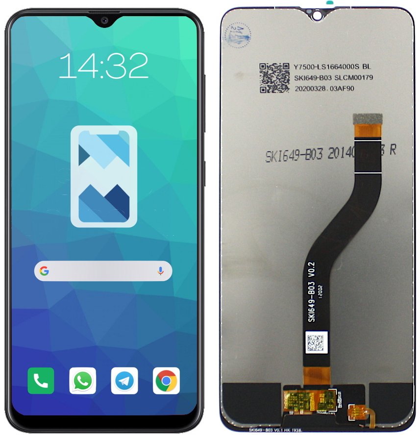 Wyświetlacz do Samsung A20s LCD Ekran Czarny