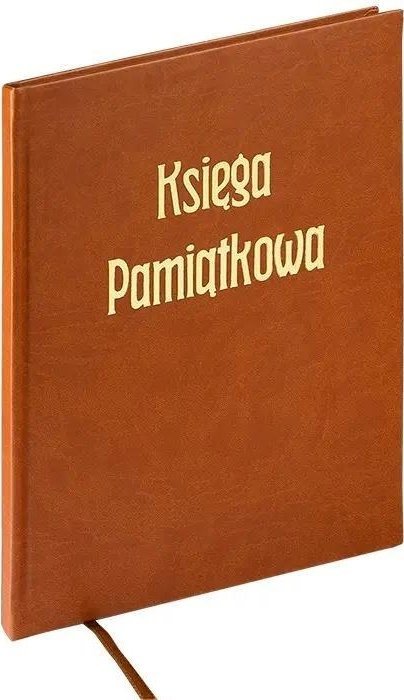 Księga pamiątkowa A4 120 kartek brązowa GRAND