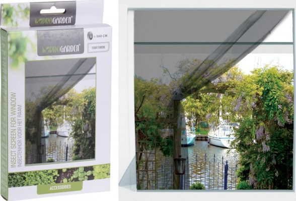 KMTP Moskitiera na okno 130x150cm czarna