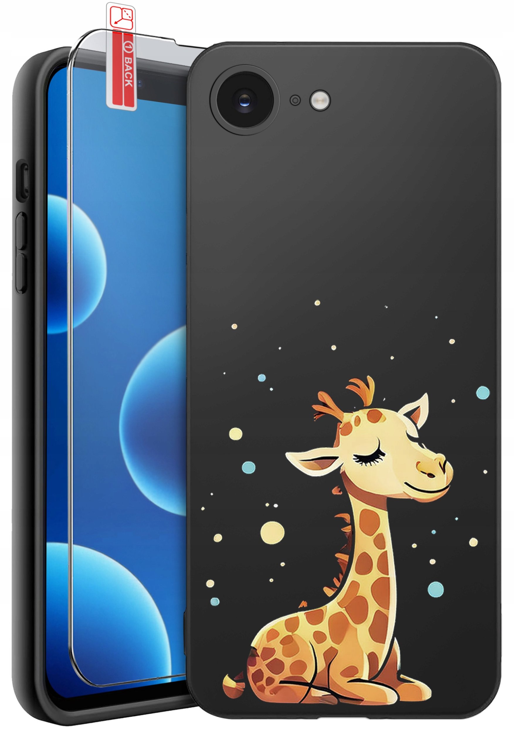 ETUI do iPhone 16e | WZORY | SILIKONOWE MATT CASE + SZKŁO 9H