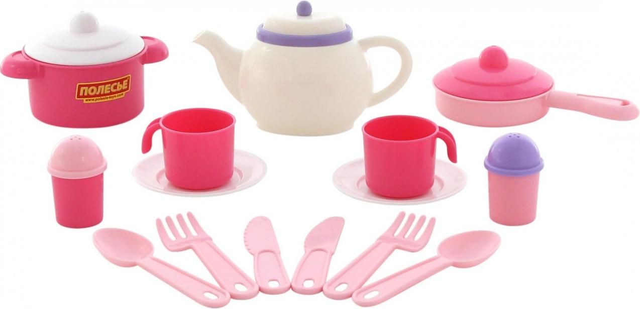 Polesie Zestaw naczyń "Nastka" na 2os. 18el w siatce (59062)