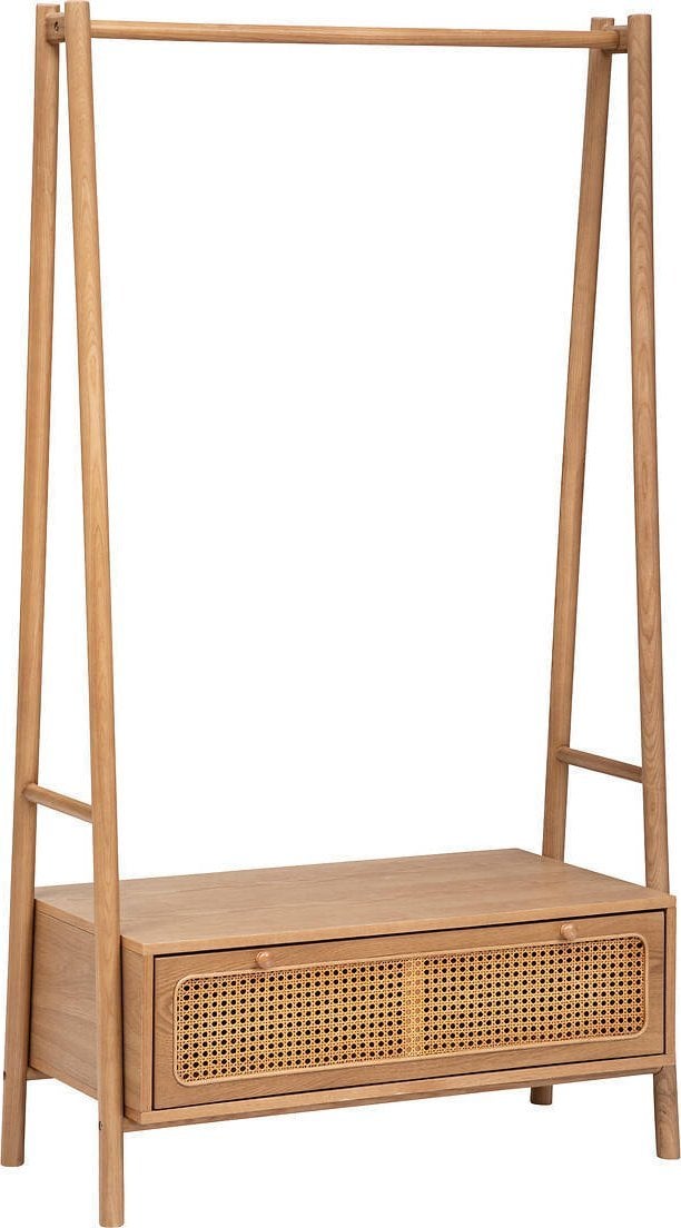 Atmosphera Wieszak na ubrania z szafką na buty TIRIA, plecionka wiedeńska, 162 cm