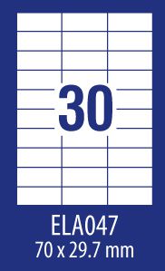 Avery Zweckform OP. 100szt. Etykiety uniwersalne AZ ECONOMY E100 70x29.7 - 4004182303627