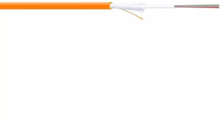 Kabel światłowodowy uniwersalny DIGITUS 12 wł. OM2 50/125, Dca, LSOH,1500N,pomarańczowy,A/I-DQ(ZN)BH
