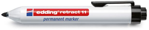 Edding Marker permanentny, automatyczny, okrągła końcówka 1,5-3MM czarny (retract11/001/C ED)