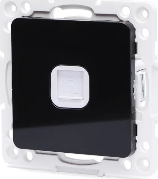 Aigostar Gniazdo telefoniczne pojedyncze typu niemieckiego/francuskiego Gniazdo telefoniczne pojedyncze typu niemieckiego/francuskiego