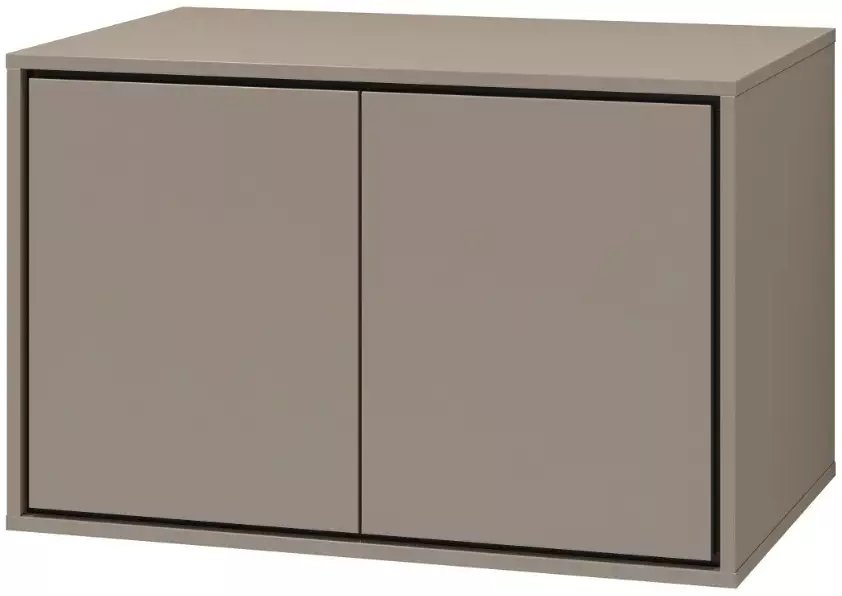 Szafka pod umywalkę nablatową GAJA 2D 78cm congo/czarna HELVETIA