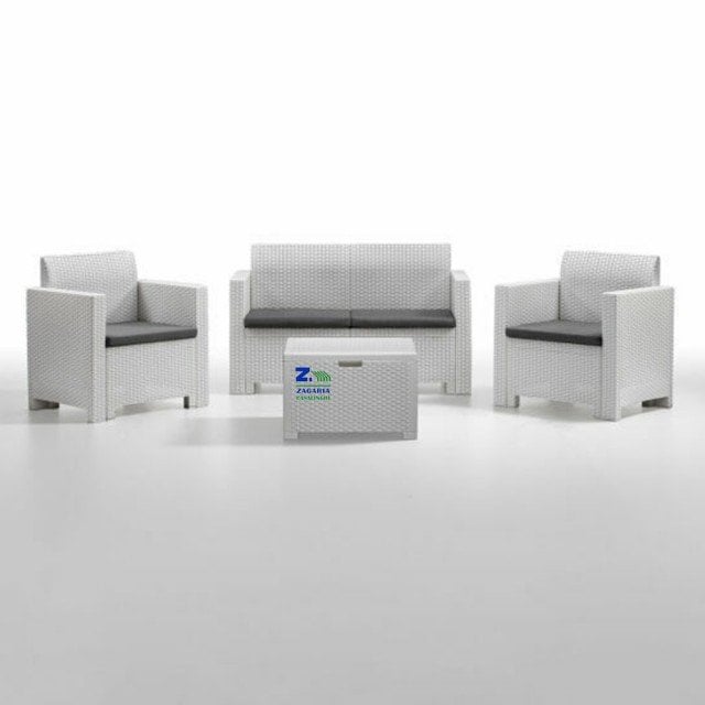 Garden furniture set Set Nebraska 3 white 8003723090688