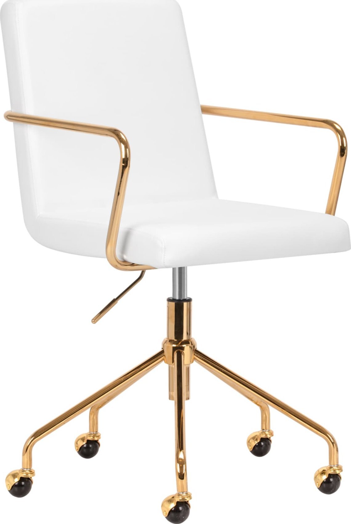 Activeshop Krzesło Kosmetyczne QS-OF211G złoto białe