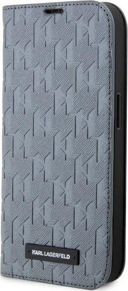 Karl Lagerfeld Etui KLBKP14XSAKLHPG Apple iPhone 14 Pro Max bookcase srebrny/silver Saffiano Monogram