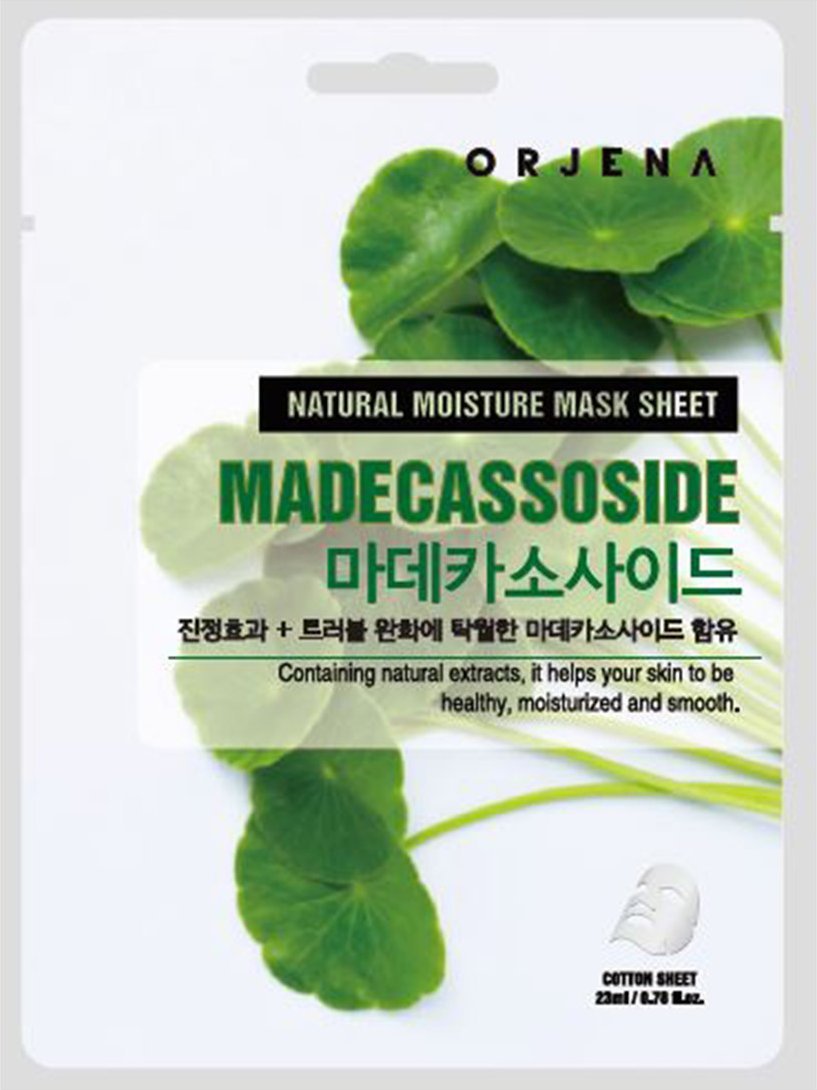 Orjena Maska do twarzy w płachcie z madeksozydem o działaniu łagodzącym 25ml