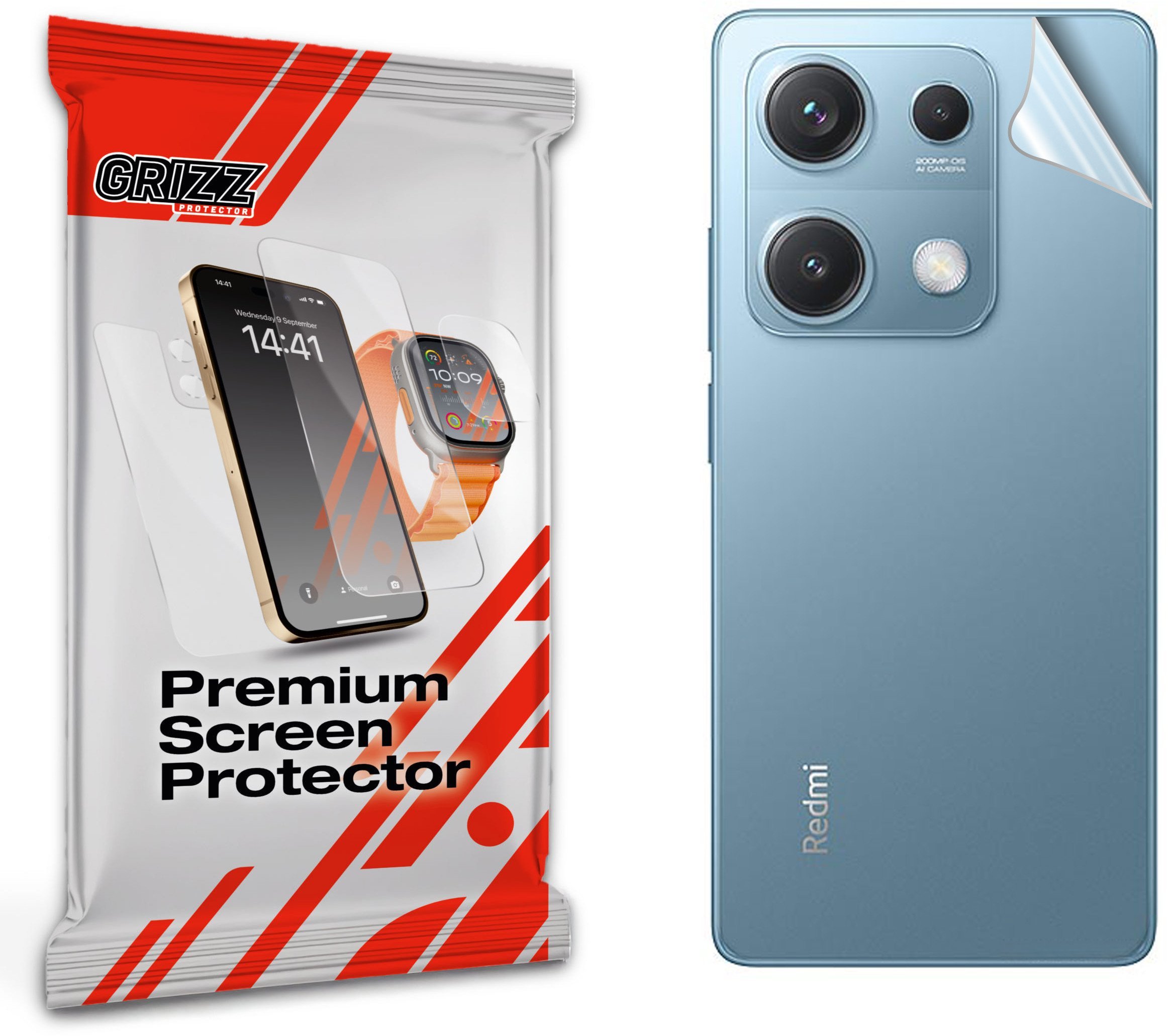 Folia na tył GrizzGlass SatinSkin do Xiaomi Redmi Note 14S