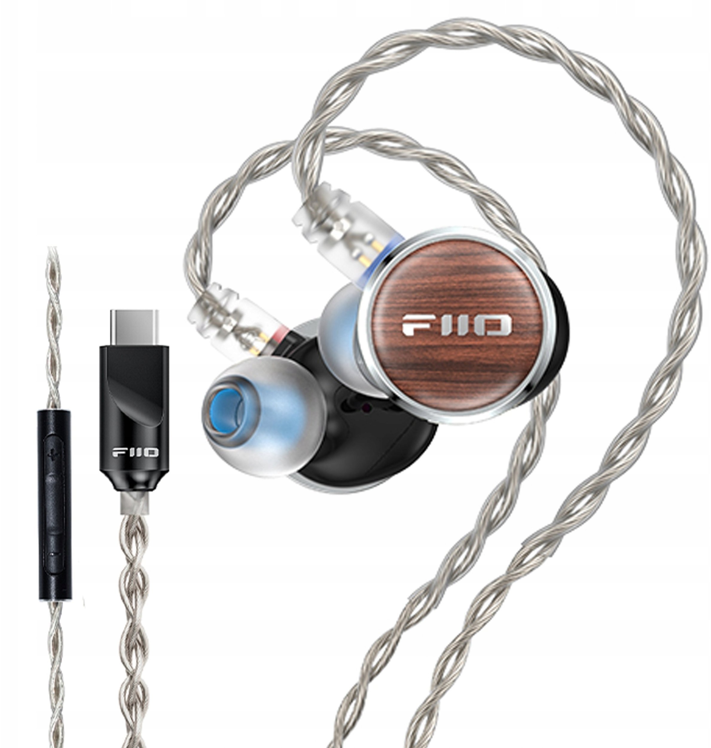 Słuchawki FiiO FP3 TC - czarny orzech - Planar IEM z DAC USB-C