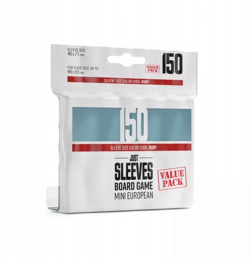 Gamegenic Just Sleeves - Board Game Sleeves (46 x 71 mm) 150 sztuk, Clear