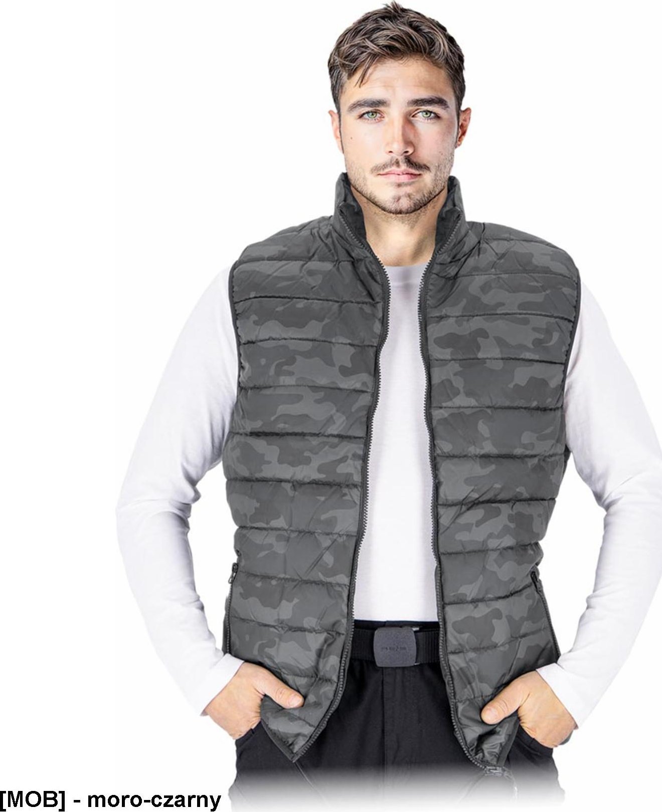 R.E.I.S. SPINER-V - Pikowany bezrękawnik ochronny ocieplany męski M