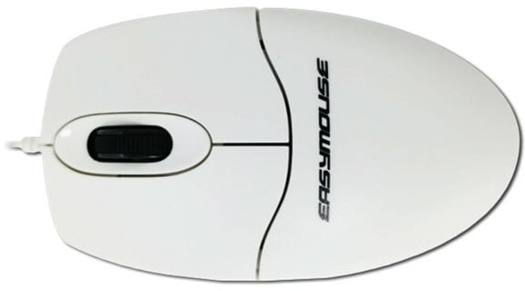 GETT GCQ EasyMouse Kunststoff-Maus mit Scrollrad IP68 wasserdicht desinfizierbar optisch USB Farbe weiss