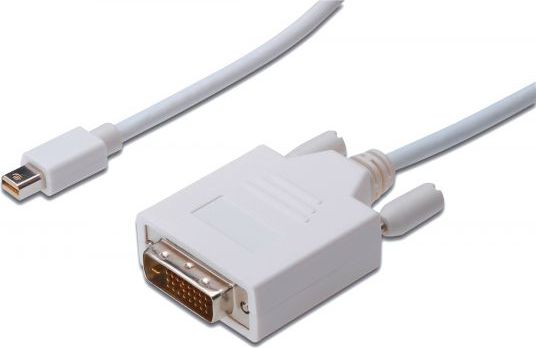 Kabel Digitus DisplayPort Mini - DVI-D 1m biały (AK-340305-010-W)