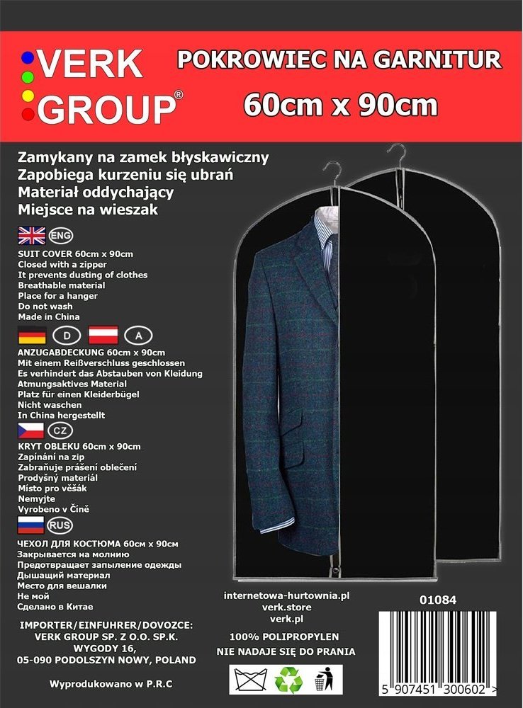 Verk POKROWIEC NA GARNITUR UBRANIA 60x90cm SUWAK WOREK