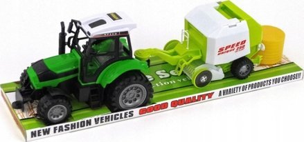 Traktor z przyczepą pod kloszem New Fashion Vehicles 101762