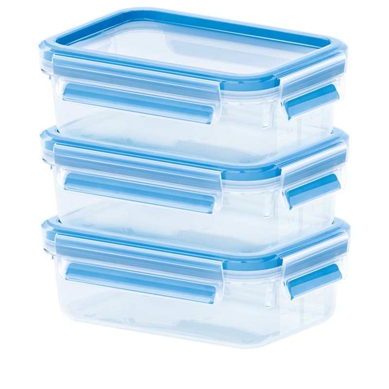 Emsa Zestaw pojemników kuchennych CLIP&CLOSE 3x1L