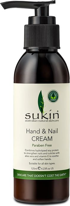 Sukin Nawilżający roślinny krem do rąk i paznokci Hand and Nail Cream 120ml