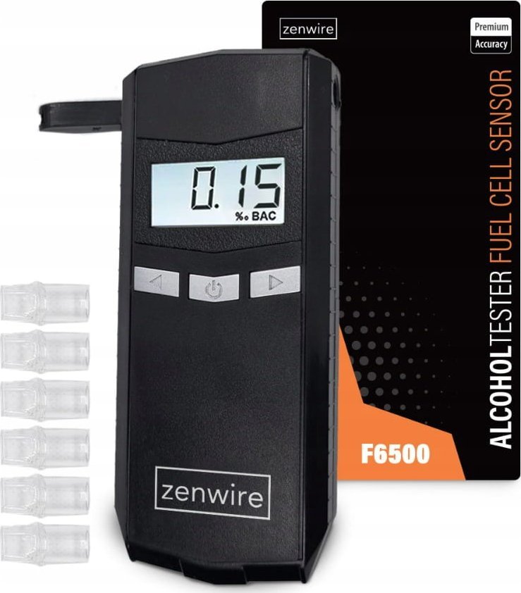 Alkomat Zenwire ALKOMAT Profesjonalny Elektrochemiczny 6x USTNIKI Zenwire F6500