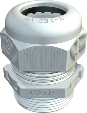 Bettermann Dławnica kablowa poliamidowa M16 IP68 V-TEC VM16 jasnoszara (2022864)