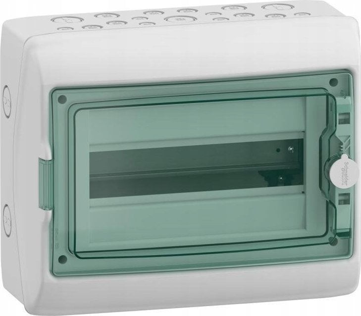 SCHNEIDERE Rozdzielnica hermetyczna Schneider Mureva / d. Kaedra 1x12 IP65 UV MRV-1-12-NT-T 13431 natynkowa drzwi transparentne