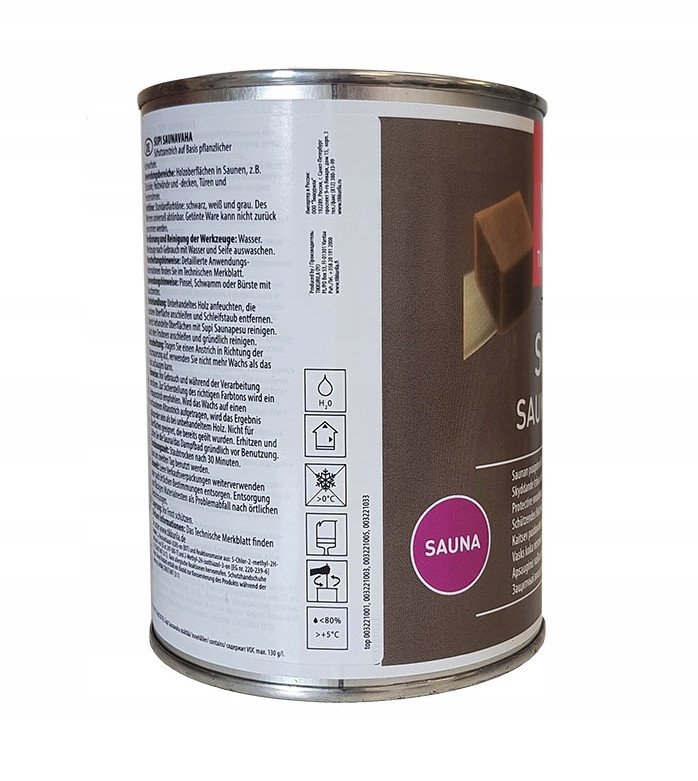 Tikkurila SAUNA WAX SUPI 0,9L EP-BASE