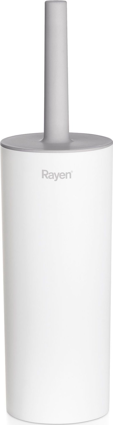 Rayen Rayen Szczotka do wc z wysokim pojemnikiem i pokrywką biała+szara