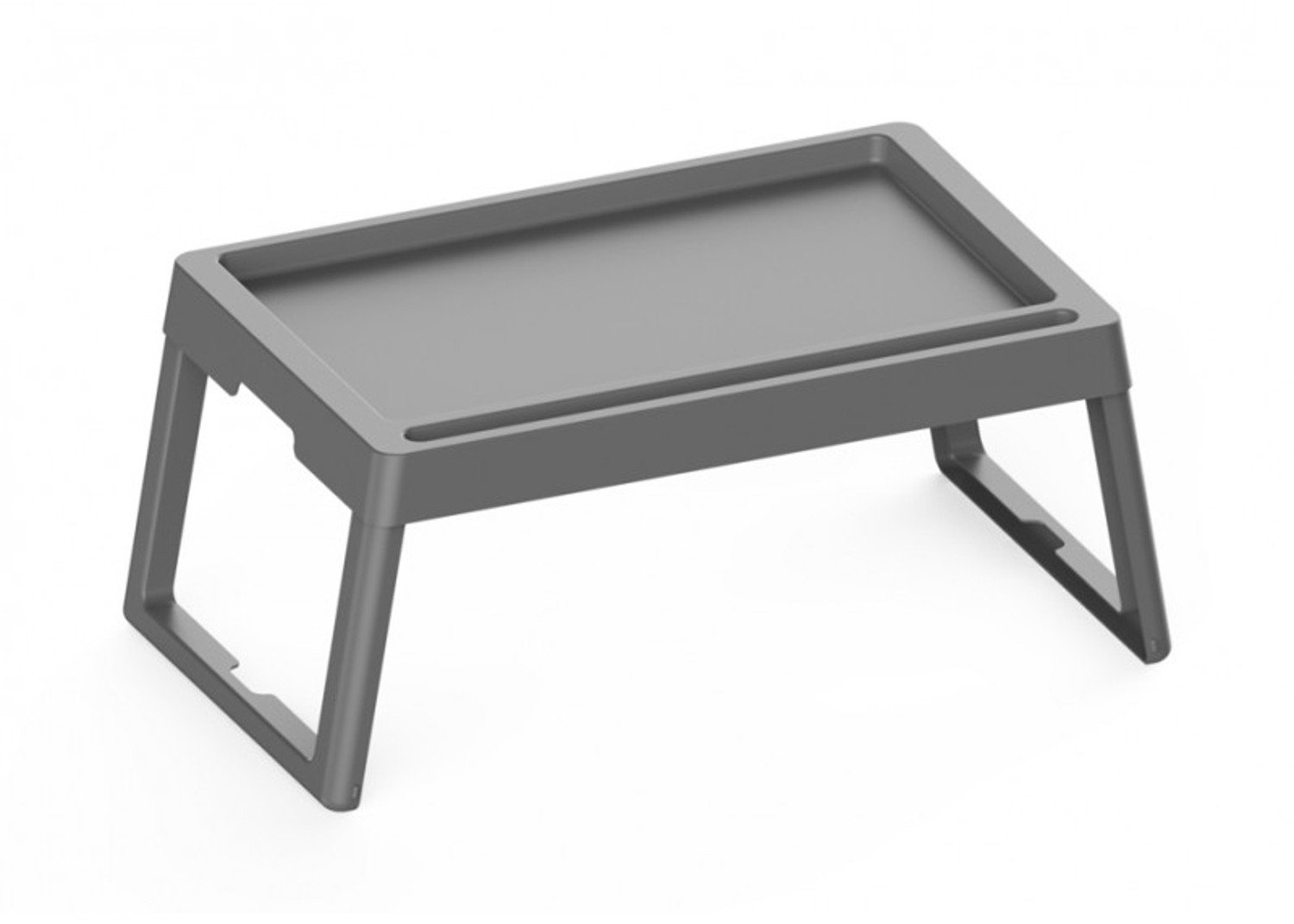 Stolik składany do łóżka - szary