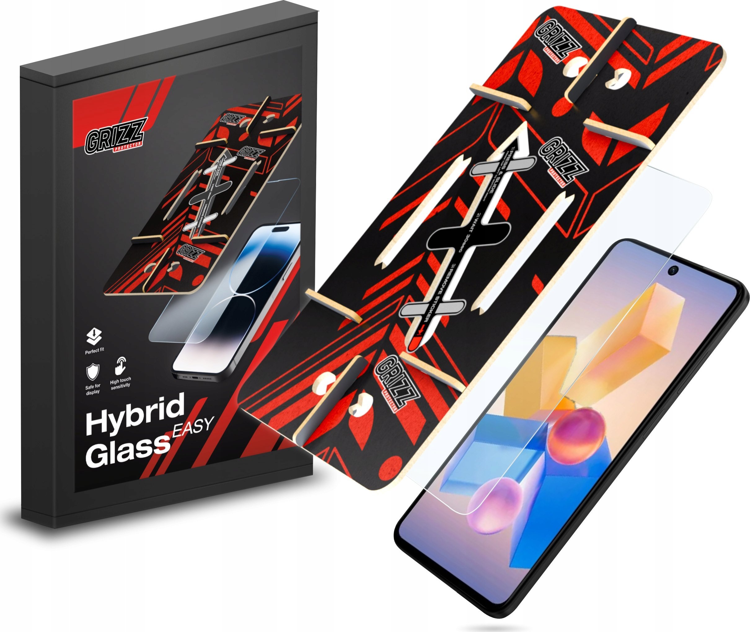 GrizzGlass Szkło hybrydowe HybridGlass Easy do Infinix Hot 40 Pro