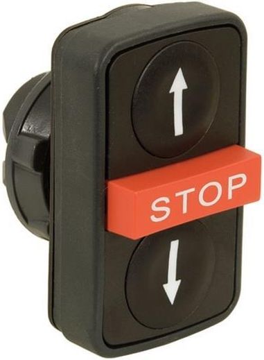 Schneider Electric Napęd przycisku podwójny czarny z samopowrotem (ZB5AA72124)