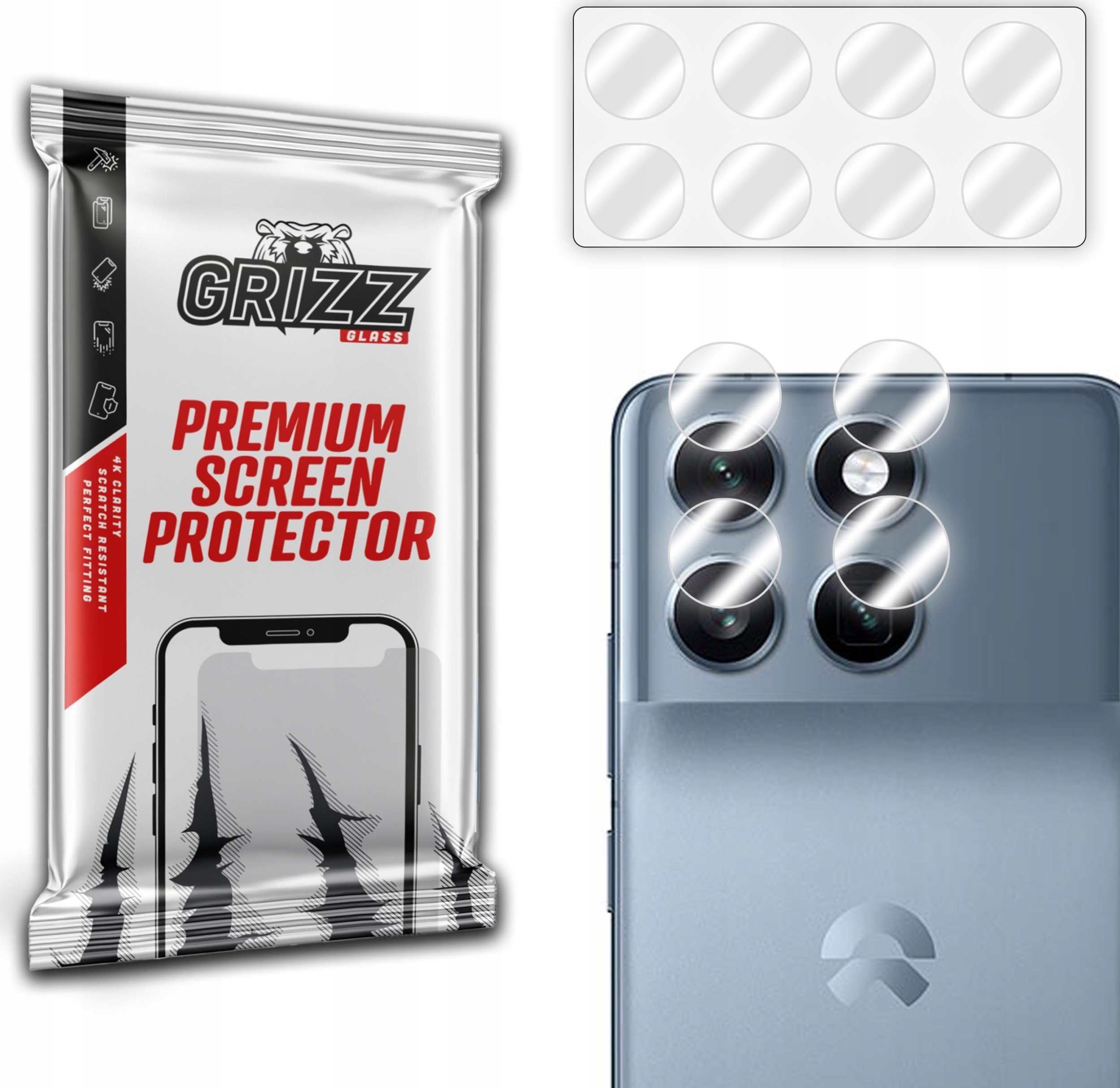 GrizzGlass Szkło na aparat GrizzGlass HybridGlass Camera do Nio Phone 2