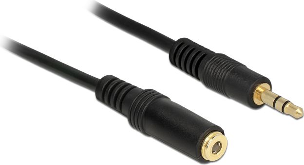 Kabel Delock Jack 3.5mm - Jack 3.5mm 1m czarny (83764)