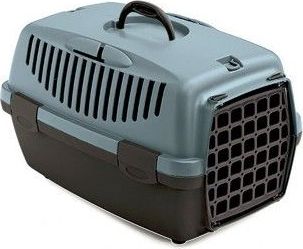 Zolux Transporter GULLIVER 1 z plastikowymi drzwiczkami kol. niebieski/ciemny brąz (422092BAC)