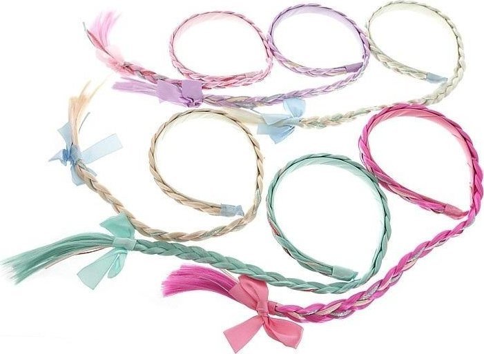 Opaska z warkoczem mix