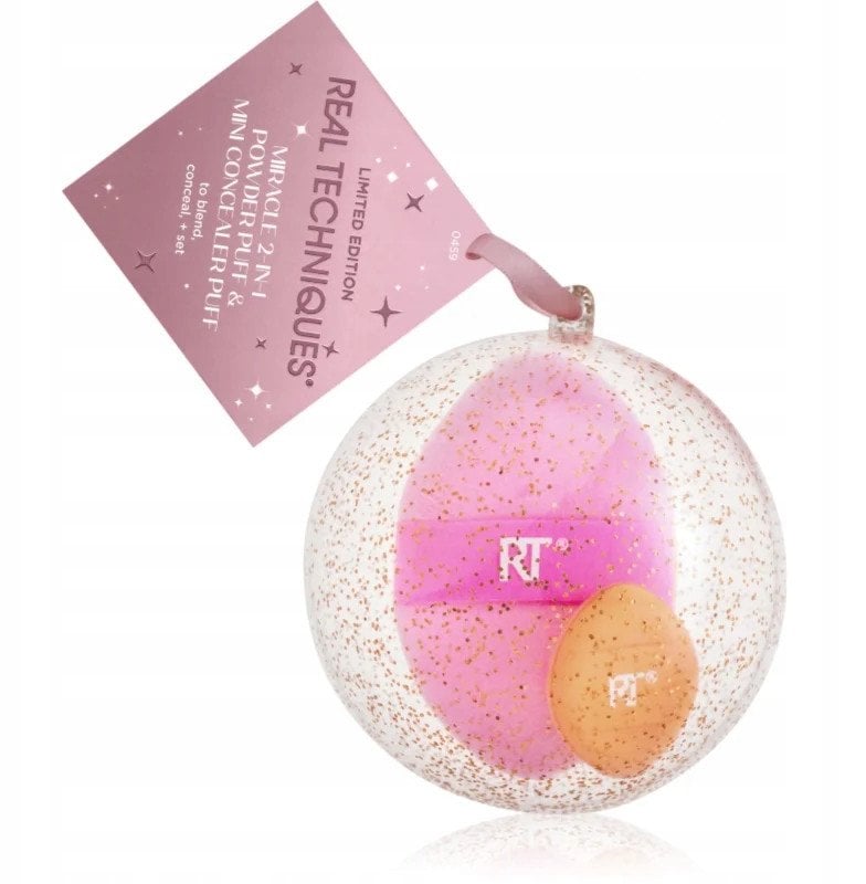 Set Real Techniques: Miracle, Makeup Sponge, Pink + Miracle, Makeup Sponge, Orange For Women