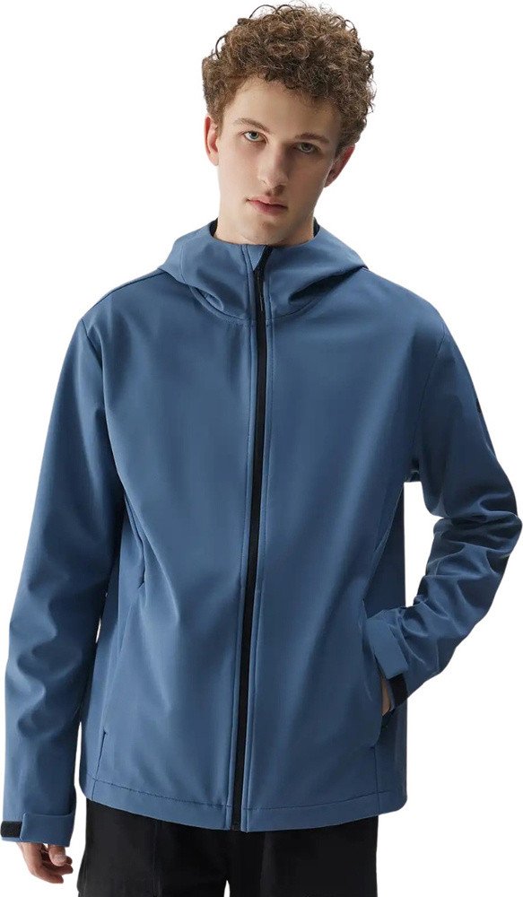 Kurtka męska softshell 4F M324 denim 4FWSS25TSOFM324 32S L