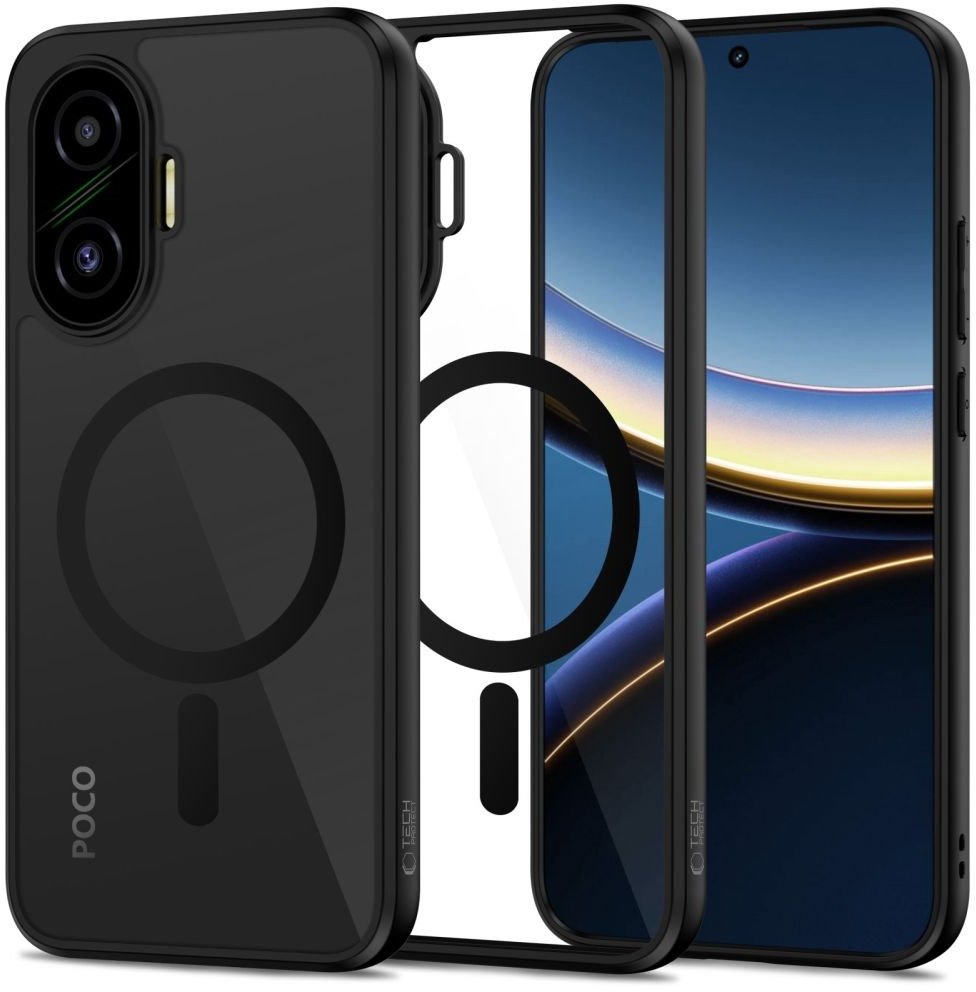 Etui Tech-Protect Magmat MagSafe do Xiaomi Poco F7 5G Black/clear