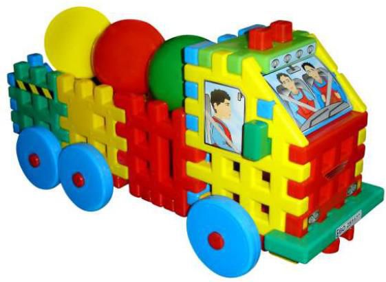 Czako Ciężarówka z piłkami klocki konstrukcyjne - 5907760025821