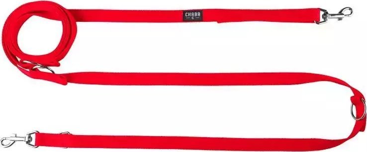 Chaba Chaba Smycz dla Psa Czerwona Przedłużana 16mm/4m