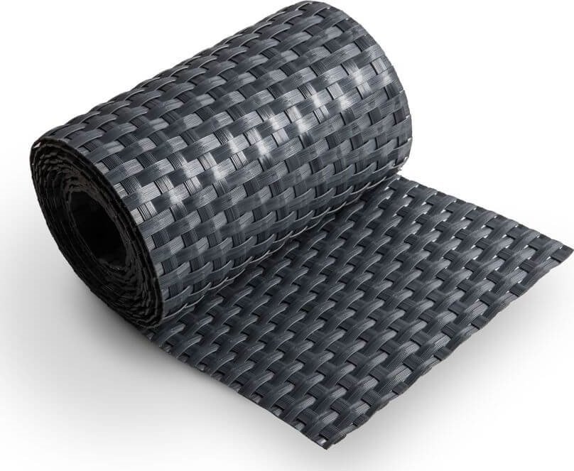 TechnoRattan Taśma Ogrodzeniowa - panelowa z TECHNORATTANU 19cm x 2,55m RD03